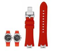 hoosouk Rubber Watch Band For MAURICE LACROIX AIKON AI6008 AI6038/1108/6007 AI6058 Men's Strap Quick Release Bracelet(Reds,AI6008mm-AI6058mm)