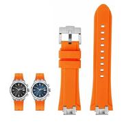 hoosouk Rubber Watch Band For MAURICE LACROIX AIKON AI6008 AI6038/1108/6007 AI6058 Men's Strap Quick Release Bracelet(Oranges1,AI6038mm)