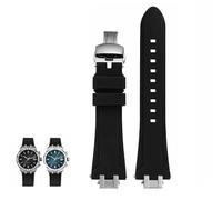 hoosouk Rubber Watch Band For MAURICE LACROIX AIKON AI6008 AI6038/1108/6007 AI6058 Men's Strap Quick Release Bracelet(Blacks,AI6038mm)