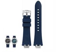 hoosouk Rubber Watch Band For MAURICE LACROIX AIKON AI6008 AI6038/1108/6007 AI6058 Men's Strap Quick Release Bracelet(Blues,AI6038mm)