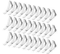 HOOSUN Tablecloth Clips 30 Packs Stainless Steel Picnic Table Cover Clamps for Kitchen Dining Party Outdoor Wedding and Picnics, Table Cloth Holder & Skirt Clips