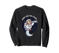 Hoot For The Stars Astronaut Owl Space Explorer Sweatshirt