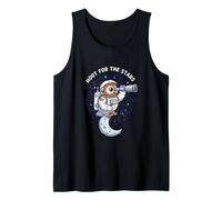 Hoot for The Stars Astronaut Owl Space Explorer Tank Top