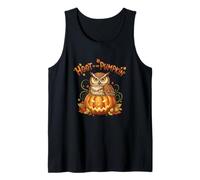 Hoot in The Pumpkin Owl Jack O Lantern Autumn Scene Tank Top