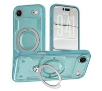 HOOTEK iPhone Air Case Magnetic Compatible with Mag-Safe, Military Grade Drop Protection, Scratch-Resistant Shockproof Slim Case Cover for iPhone 17 Air (6.5 inch) with Kickstand 360° Rotatable, Blue