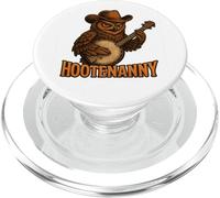 Hootenanny Owl Cowboy Banjo Player Funny Country Music PopSockets PopGrip for MagSafe