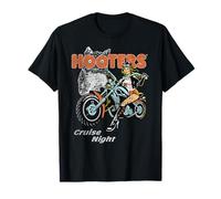 Hooters Cruise Night Biker Chick Vintage Inspired Logo T-Shirt