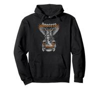 Hooters Owl and Hooters Girl Tribal Tattoo Y2K Edgy Logo Pullover Hoodie