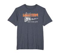 Hooters Vintage Manhattan T-Shirt, Men's Big and Tall, Heather Blue, 2X Tall