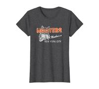 Hooters Vintage Manhattan T-Shirt, Women, Dark Heather Grey, XX-Large