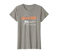 Hooters Vintage Manhattan T-Shirt, Women, Slate Grey, Small