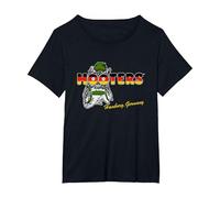 Hooters Visit Hamburg, Germany Destination Souvenir Foodie T-Shirt, Women's Plus, Black, 5X