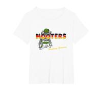 Hooters Visit Hamburg, Germany Destination Souvenir Foodie T-Shirt, Women's Plus, White, 6X