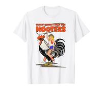 Hooters Wranglin' Cowgirl Riding Rooster T-Shirt