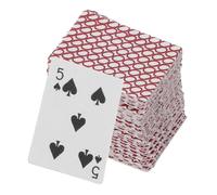 HOOTNEE 1 Box Scale Playing Cards Deck for Dollhouse Decor Realistic Paper Card for Miniature Games and Model Collectors for Doll Accessories