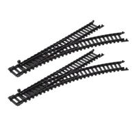 HOOTNEE 1 Pair Plastic Train Track Y-Shape Rail Replacement for Electric Model Train Set Black Railroad Building Accessories for Expansion and Repair