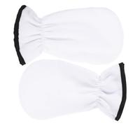 HOOTNEE 1 Pair White Moisturizing Exfoliating Gloves with Essential Oil Gel, Heat Preservation Mittens for Spa Hand Care and Skin Healing Treatment