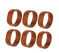 HOOTNEE 10 Pcs Genuine Leather Watch Band Rings Durable Watch Strap Keepers for Enhanced Comfort and Style Brown