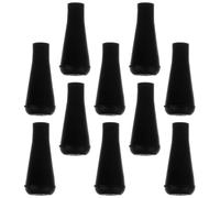 HOOTNEE 10 Pcs Rubber Tips Hunting Practice Arrowhead Safety Blunt Tipped Black for Archery Training