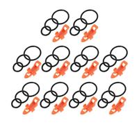 HOOTNEE 10 Sets Creative Fishing Rod Hook Keepers with Sponge Pads Material Elastic Bait Hooks for Sea Fishing Accessories for Lure and Rod