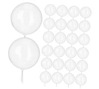 HOOTNEE 100 Pcs Clear Bobo Balloons Tpu for Stuffing Elegant Party Decorations for Weddings Birthdays Festivals Indoor Outdoor Events