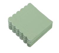 HOOTNEE 100pcs Cocktail Napkins with Scalloped Edges Double Embossed High Absorbency Party Napkins for Weddings Birthdays Barbecue Outdoor Indoor Use