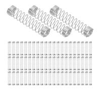 HOOTNEE 100pcs Stainless Steel Compression Pen Springs for Ballpoint Pens with Instant Click and Retract Function, Small Compression Springs for Office Supplies and Drawing Tasks,