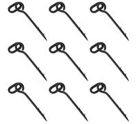 HOOTNEE 10pcs Carp Fishing Bait Spikes Plastic Boilie Spike Accessories with Loop Enhanced Stability Versatile Use for Barbel Fishing Terminal Tackle