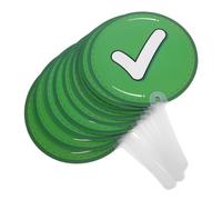 HOOTNEE 10pcs Double Sided Classroom Answer Paddles Interactive True False Teacher Feedback Signs Handheld Student Response Tools for Engaging Learning Activities