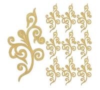 HOOTNEE 10pcs Embroidered Applique Patches Lace Applique Embroidery Patch Golden Cloud Pattern Elegant Luxury Style Polyester Cotton Nylon Easy Decoration Sew-on for Performance Costumes