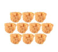 HOOTNEE 10Pcs Simulated Fried Chicken Nugget Play Food Realistic Chicken Shape Models for Pretend Kitchen Play