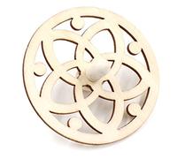 HOOTNEE 10pcs Unfinished Wooden Gyroscope Tops for DIY Painting Craft Enhance Creativity Hand Eye Coordination and Fine Motor Skills Safe Material