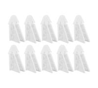HOOTNEE 10pcs White Sliding Door Safety Locks - Adhesive Proof Cabinet and Closet Door Latches - Safety Locks for Wardrobe, Kitchen Bathroom Use