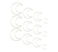 HOOTNEE 12pcs Dream Catcher Accessories Macrame Craft Diy Dream Catcher Metal Rings Metal Hoop Rings Wreath Making Hoops for Diy Garland Frames Crescent Material Iron Wire 100mm