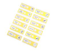 HOOTNEE 12pcs Plastic Prepared Microscope Slides with Assorted Plant Specimens for Science Education Safe Smooth Edges Biology Teaching Aids for Students and Home Learning