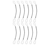 HOOTNEE 12pcs Plastic Retractable Cords Stylus Pen Ropes 7.5in Length Elastic Anti-lost Spring Strap Keeps Stylus Attached for Mobile Phones and Small Items Suitable for Artists