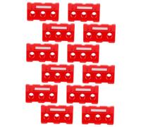 HOOTNEE 12pcs Traffic Road Barrier for Educational Early Learning Traffic Fence Models with Realistic Red Barricades DIY Miniature Scene Accessories