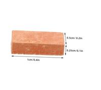 HOOTNEE 150Pcs Scale Miniature Brick Models for DIY Sand Table Realistic Red Clay Bricks for Dollhouse Building Garden Decor and Model Castle Construction