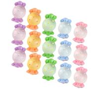 HOOTNEE 18pcs Simulation Candy Resin Candy Embellishments with Adorable Appearance and Realistic Design Decor for Shop Display and Art Sketches Random Color