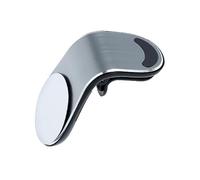 HOOTNEE 1PC Magnetic Car Phone Mount for Cell Phone GPS Mini Tablet Creative Air Conditioning Vents Suction Holder Silver Magnetic Mounting with Safety Adhesive Base for Easy Installation
