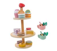 HOOTNEE 1set Miniature Kitchen Toys Set Boys and Girls Simulation Cake Set Play House Toys Realistic Cupcake Prop
