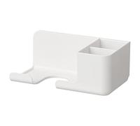 HOOTNEE 1set Wall-mounted Hair Dryer Holder Elegant Design Space-saving Storage Rack for Bathroom Bedroom and Barbershop Easy Installation Smooth Edges Fits Hair Dryers
