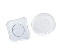 HOOTNEE 2 Pcs Nano Non Slip Pad Multifunctional Transparent Phone Holder Cable Organizer Reusable Gel Stickers for Home Office Kitchen Bathroom Square Round Design