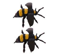 HOOTNEE 2 Pcs Realistic Artificial Bees Model Educational Enlightenment Figurines Unique Decorations for Learning Nature Exploration