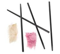 HOOTNEE 2 Sets Friction Electrification Experiment Equipment with Rubber Sticks and Fleece for Students Physical Laboratory Supplies for Physics Science Labs Kit for Static Random Color