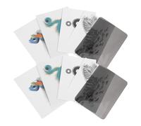 HOOTNEE 2 Sets Optical Experiment Kit for - Lenticular Animation Stripe Illusion Science 1 Lenticular Sheet and 4 Pictures - Preschool Stem Educational Science Experiment Set for Boys and