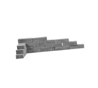 HOOTNEE 20 Pcs Miniature Rectangle Bricks for Micro Landscape Modeling Simulation Building Blocks for DIY Architectural Scenes Gray Small Scale Construction Bricks for Model Train Layouts