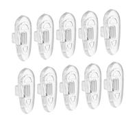 HOOTNEE 200pcs Soft Silicone Nose Pads for Glasses Clear Cushioned Eyeglass Bridge Cushions Comfortable Non-Slip Frame Inserts Breathable Nose Cushions for Spectacles and Sunglasses Easy