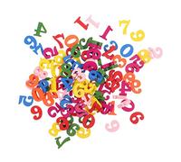 HOOTNEE 200Pcs Wooden Numbers Educational for Lightweight Cognitive Learning Props for DIY Math Counting for Preschool Development and Fine Motor Skills