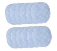 HOOTNEE 20pcs Light Blue Cotton Nursing Pads Reusable Washable Breastfeeding Essentials for Lactating Mothers Soft Breathable Leak Breast Pads